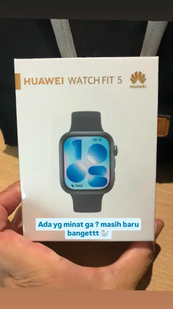 Smartwatch Huawei fit 5 hitam