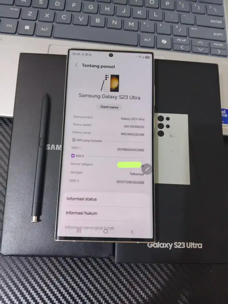 Samsung Galaxy S23 Ultra 12/256 - Resmi original SEIN