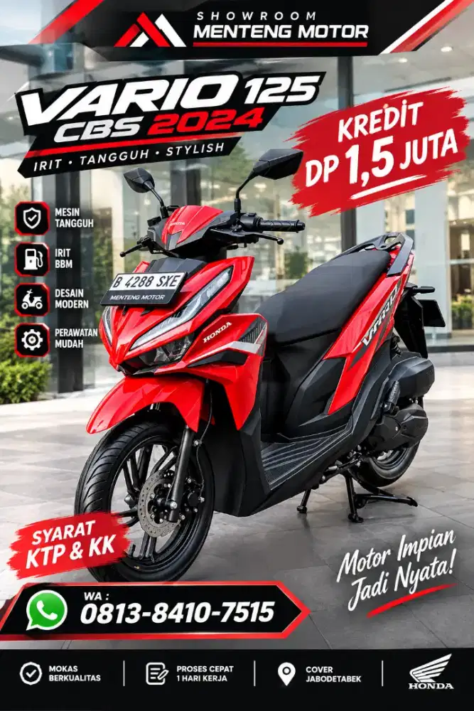 VARIO 125 CBS DIJUAL CASH ATAU KREDIT