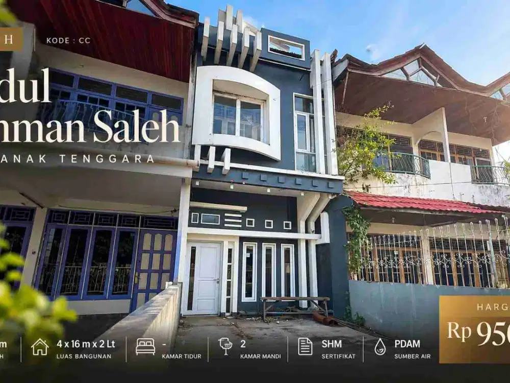 Berada di Jl. Abdul Rahman Saleh, Pontianak Tenggara, rumah ini menawarkan kombinasi lokasi, bangunan 2 lantai, SHM, dan harga Rp950 juta yang masih dapat dinegosiasikan.