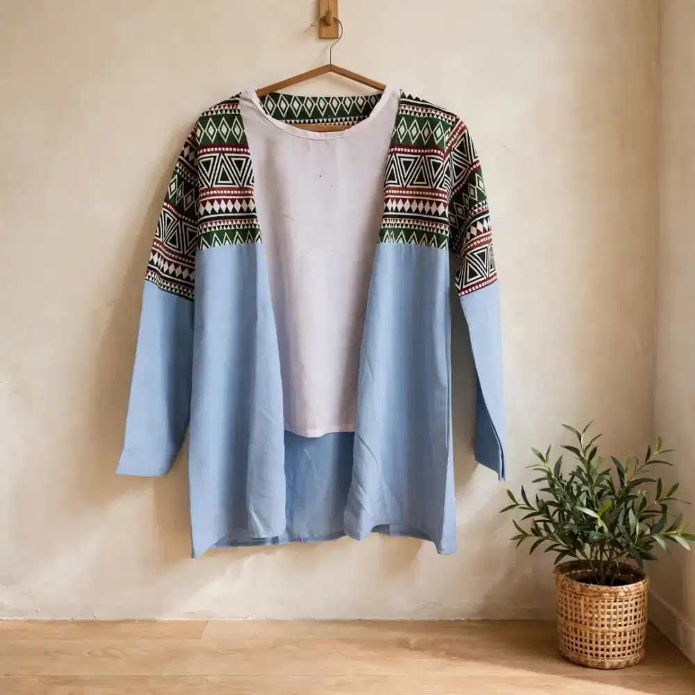 Outer tunik biru