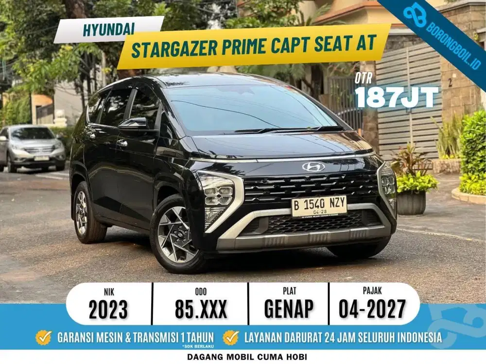 PALING MURAH! HYUNDAI STARGAZER PIME CAPT SEAT 2023 HITAM ISTIMEWA