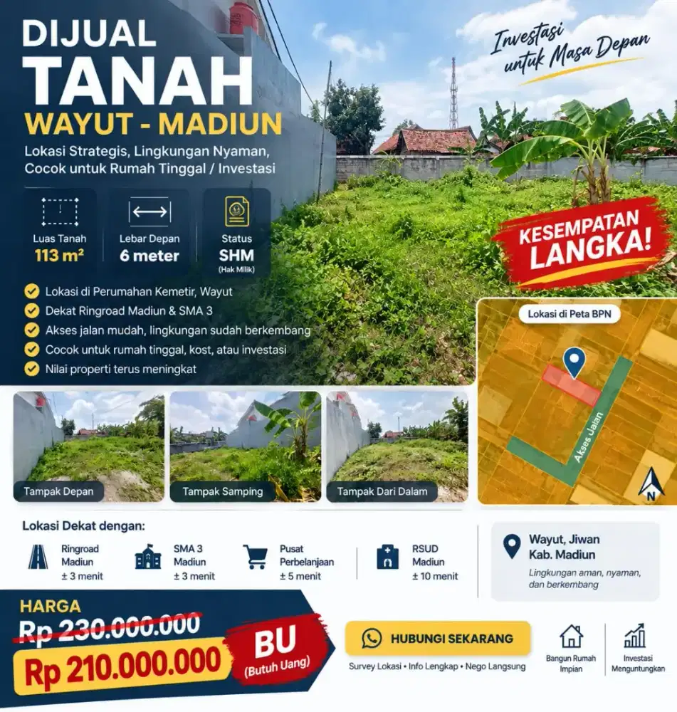 Jual BU Ringroad Madiun