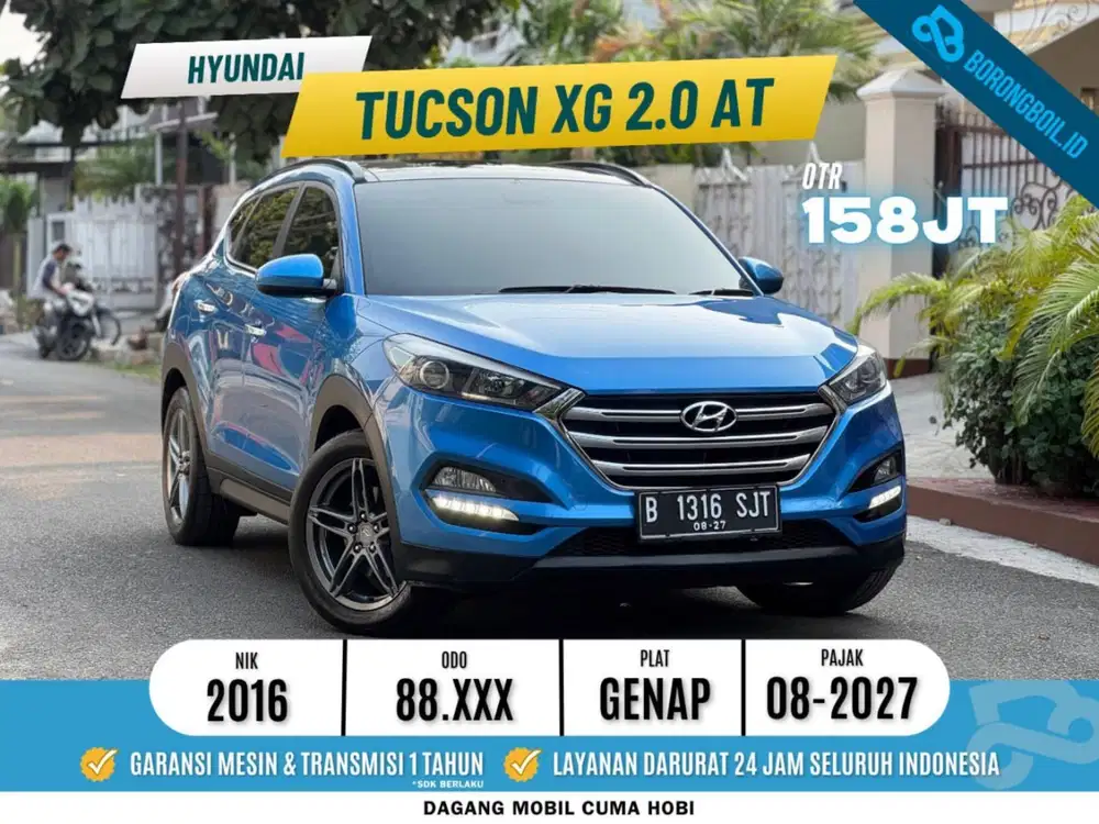 HYUNDAI TUCSON 2.0 XG PANORAMIC SUNROOF AT 2016 BIRU METALIK