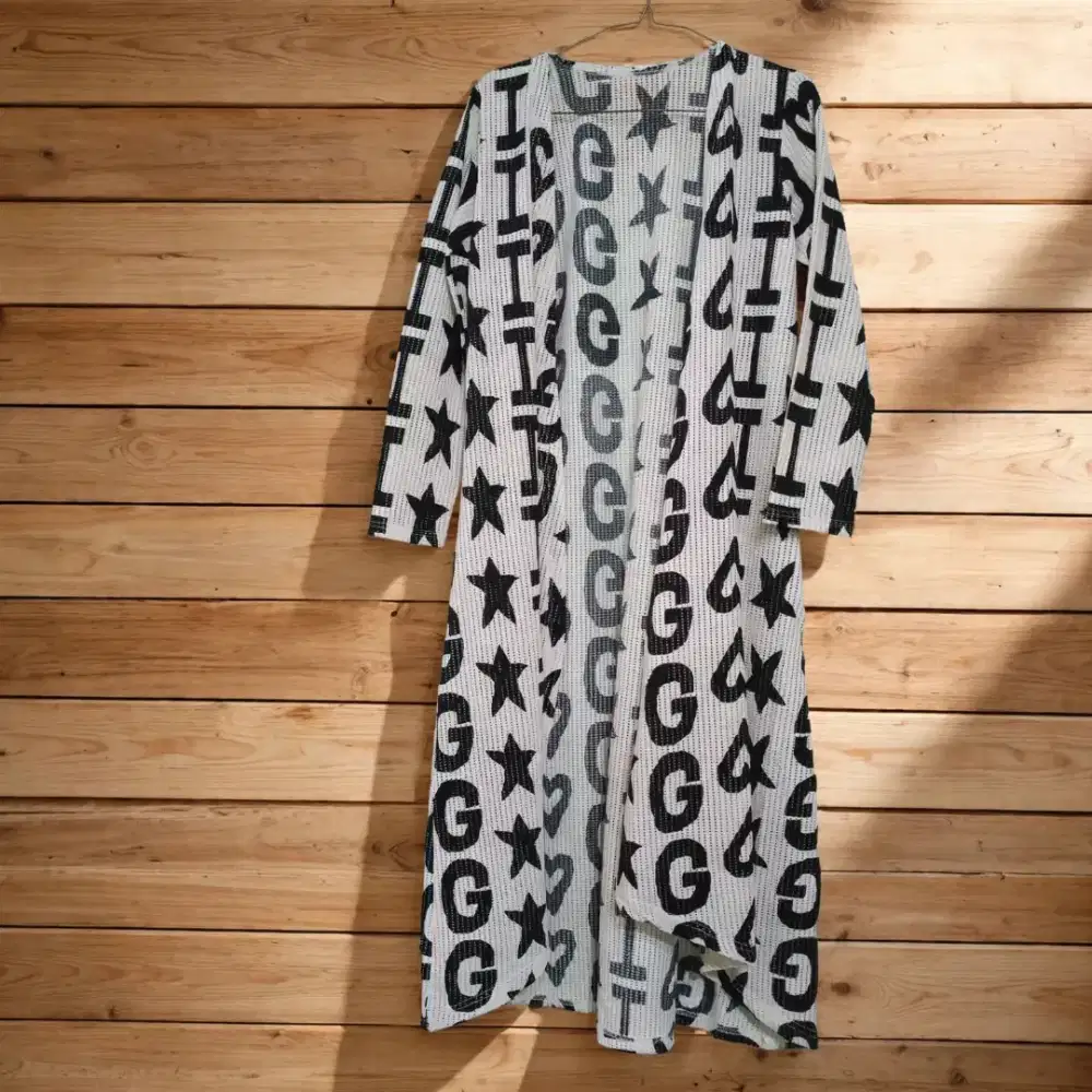 Long outer cardigan
