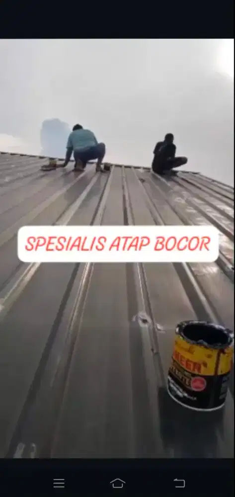 Tukang atap rumah bocor seng genteng lantai dinding merembes  pipa