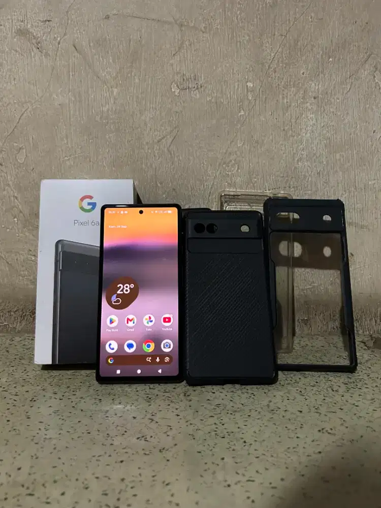 Google Pixel 6a 6/128gb 5g Charcoal Fullset Like New