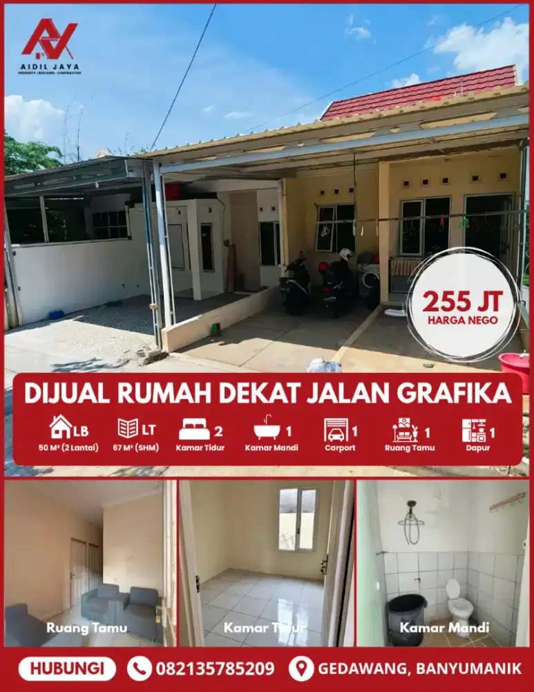 Rumah Murah Strategis Dekat Pusat Banyumanik