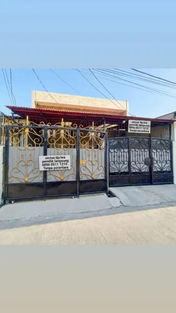 Jual Rumah Cengkareng,JakBar.3lt Carprt.Stratgs.Tdk banjir.AJB Ntrs
