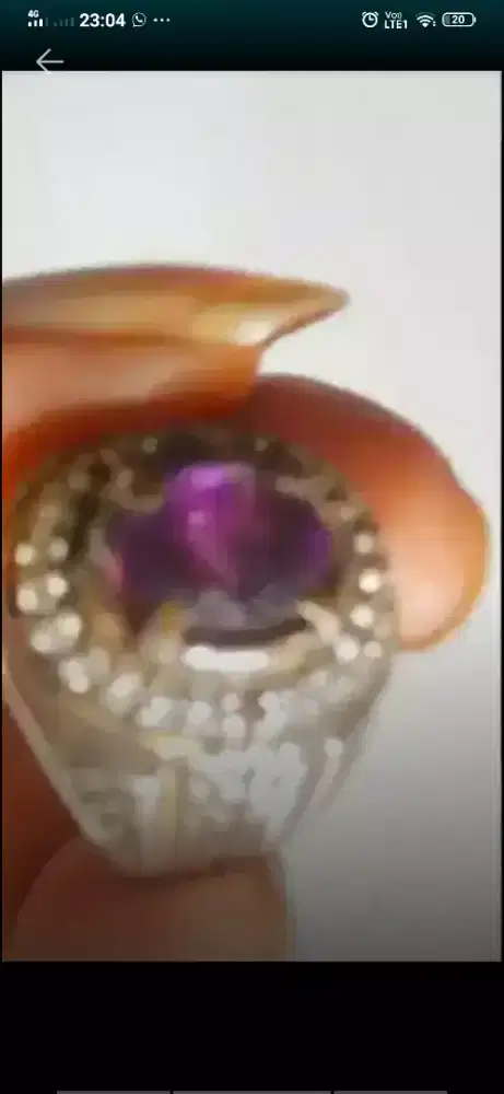 Batu Akik Kecubung Ungu