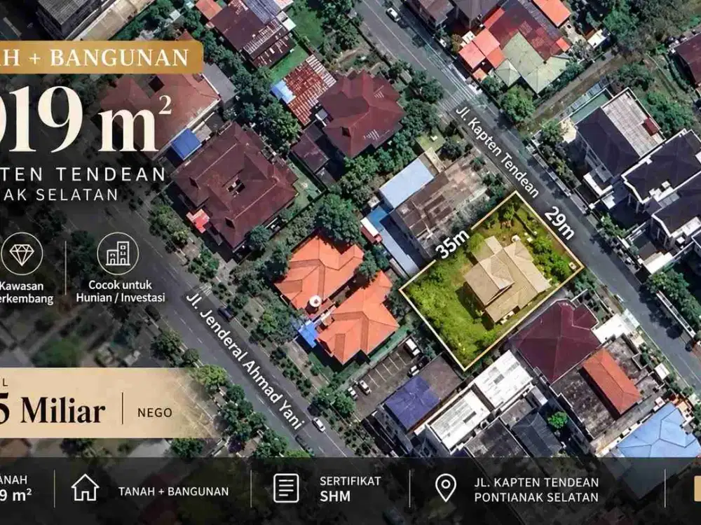 Bukan sekadar tanah luas, tetapi lahan besar di salah satu kawasan yang sudah matang dan dekat dengan koridor Jl. Ahmad Yani.