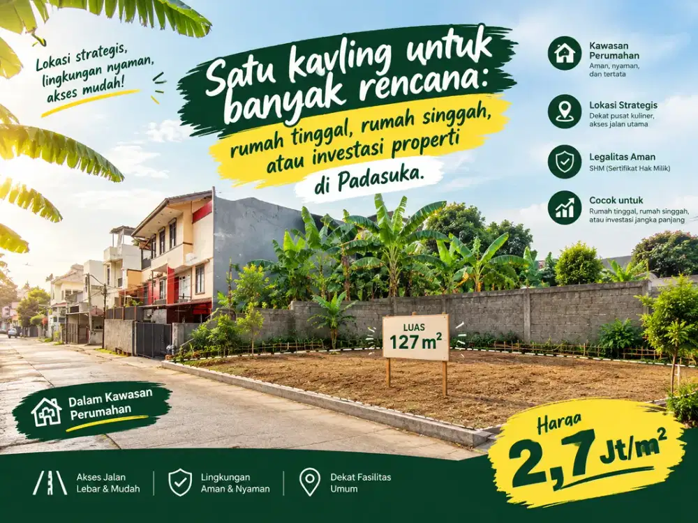 Wujudkan hunian modern dengan city view di kawasan Padasuka