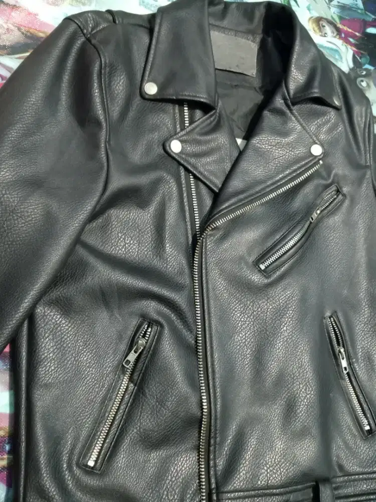 Jual LIKE NEW] Jaket Kulit Biker Ramones DRESS VOLUME Original.