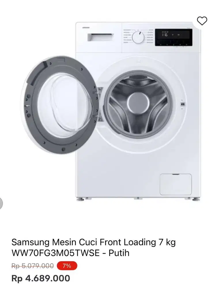 WM FRONT LOAD SAMSUNG 7kg