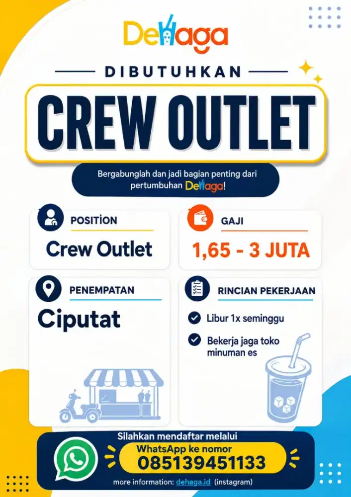 Lowongan kerja crew outlet