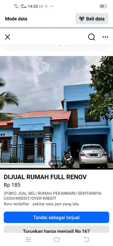 DIJUAL CEPAT RUMAH TINGKAT FULL RENOV