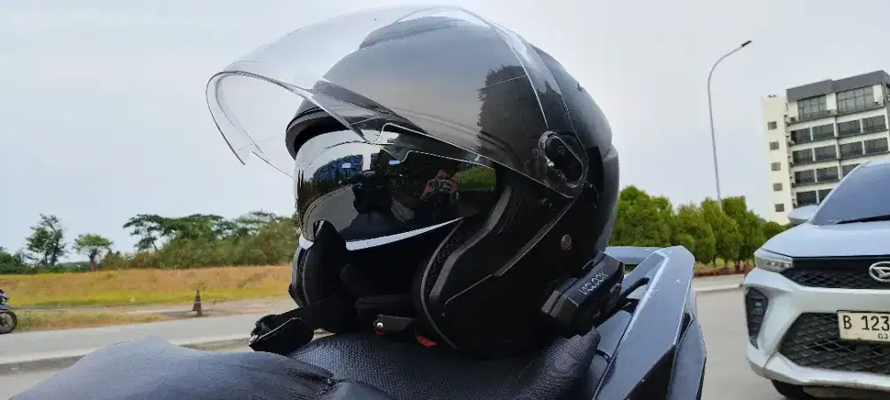 Helm R-Six Double Visor + Intercome Y10