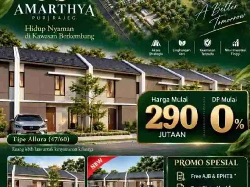 RUMAH MURAH PURI JAYA RAJEG 300JUTAAN CICILAN 2JUTAAN BEBAS BANJIR TANGERANG