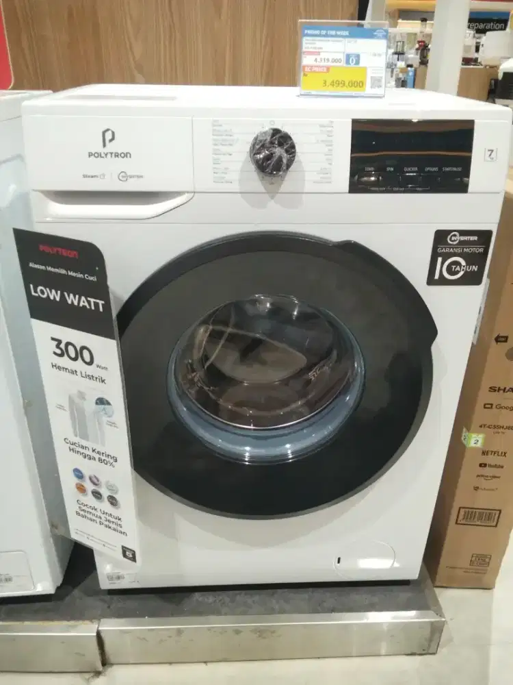POLYTRON WM FRONT LOADING 7 KG WHITE