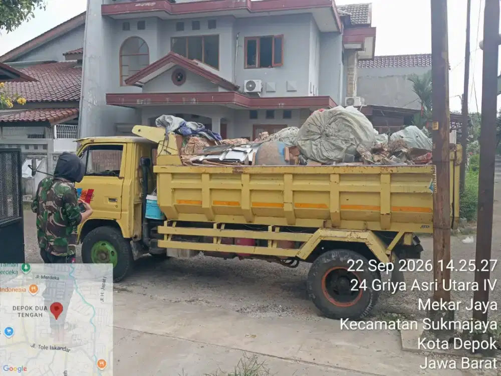 Jasa buang puing dan angkut sampah