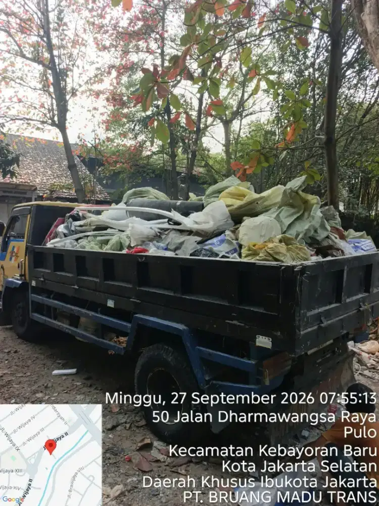Jasa buang puing dan sampah proyek
