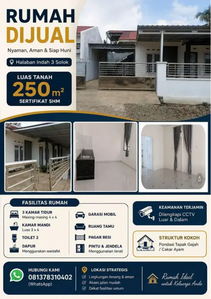 Di jual rumah bersertifikat SHM