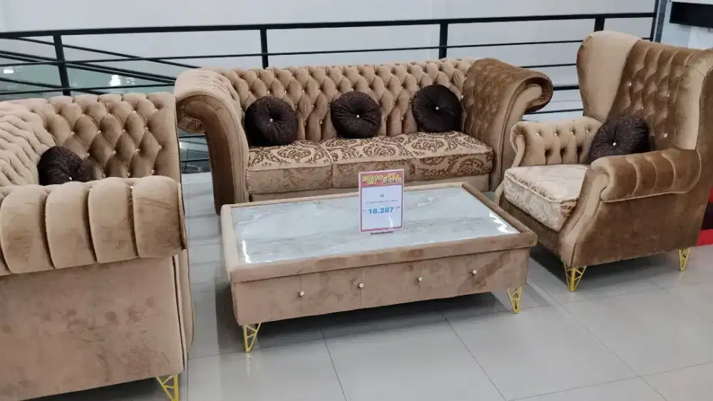 Promo Home Credit bisa kredit JS Sofa Casablanca + Meja