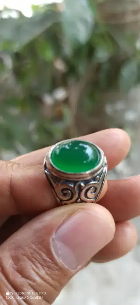 Cincin hijau botol ring 8