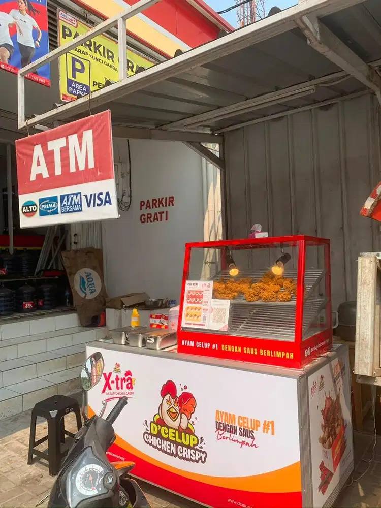DIJUAL GEROBAK D'CELUP FULL PERLENGKAPAN