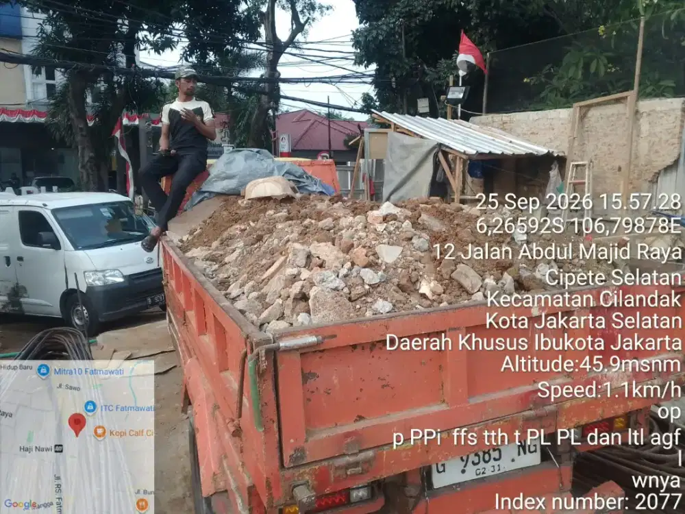 Jasa buang puing dan sampah
