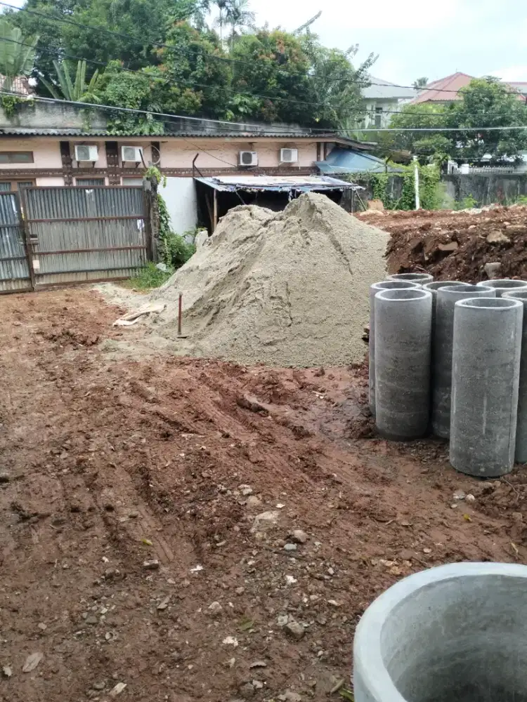 Terima pemasangan saluran bis beton,pipa pvc,pembuangan tanah dan urug