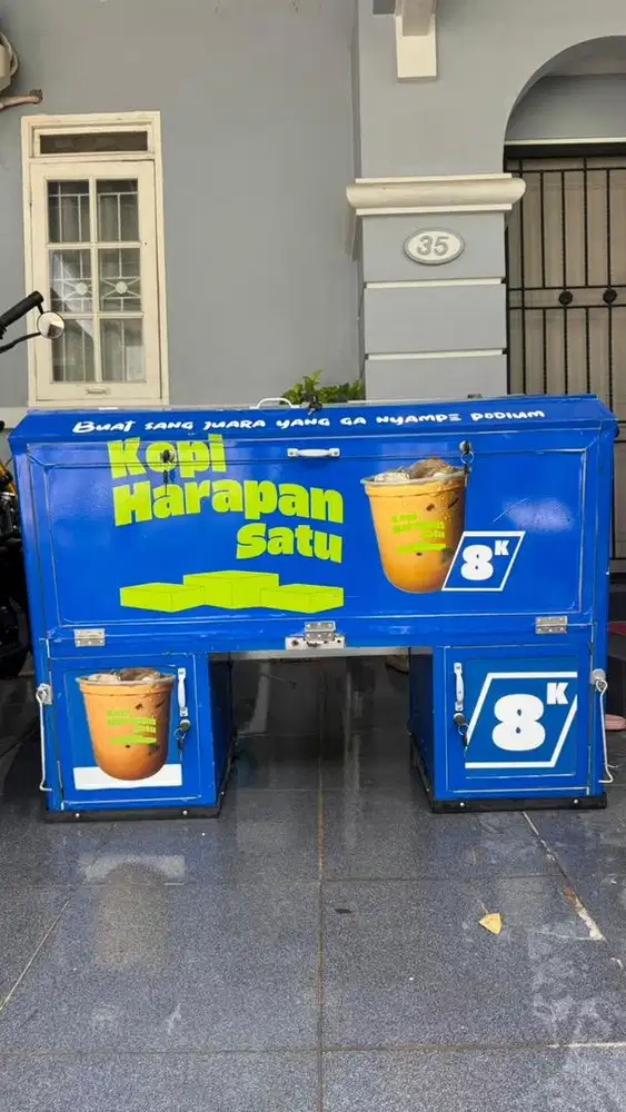 Jual Murah Gerobak Belakang Motor Second (Kualitas Mantap, Siap Dagang