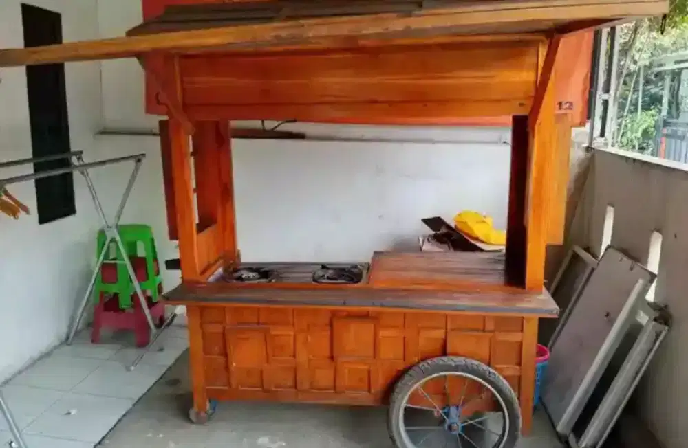 Jual gerobak kayu murah