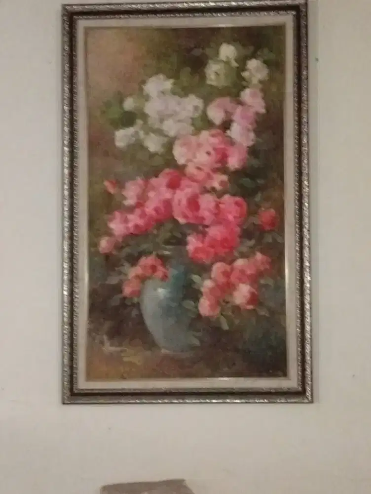 Lukisan Bunga  mawar