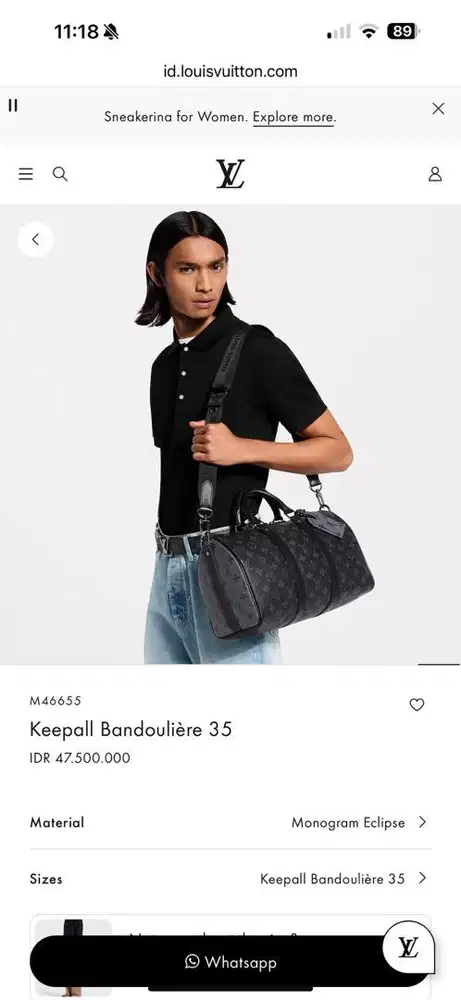 Louis Vuitton Monogram Eclipse 35