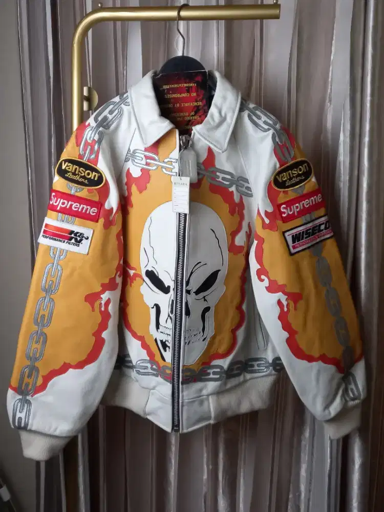 Leathet jacket supreme x vanson limited edition