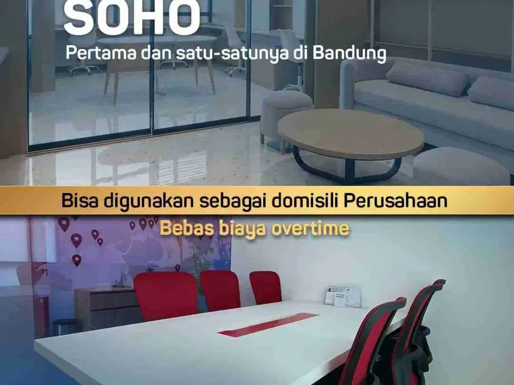 Disewakan Office & SOHO, Jl.Asia Afrika, Bandung