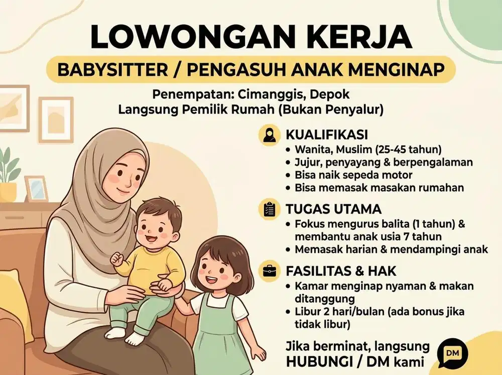 Babysitter menginap (stay-in babysitter)