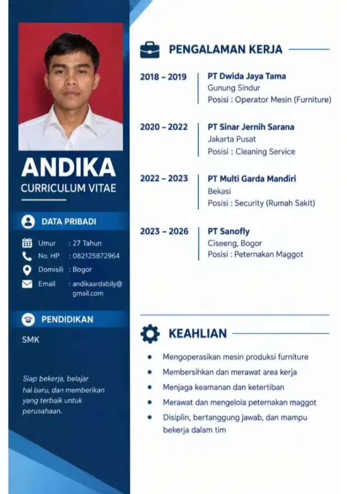 Mencari pekerjaan tetap