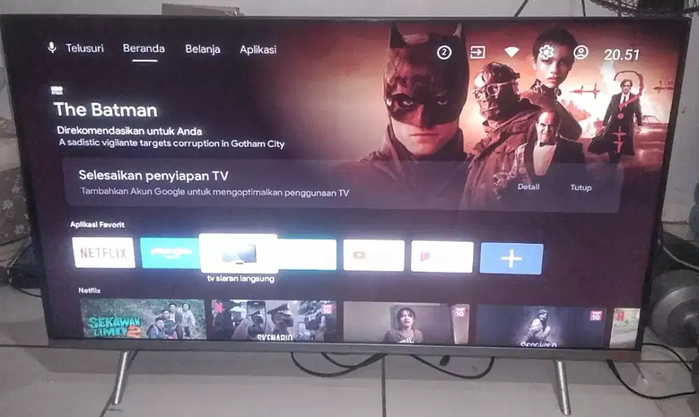 TV LED 40 INC COOCAA SMART ANDROID-DIGITAL BAGUS & GBR BENING #BEKASI