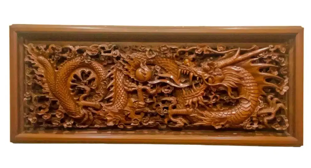 Dekorasi Ukiran Kayu Jati