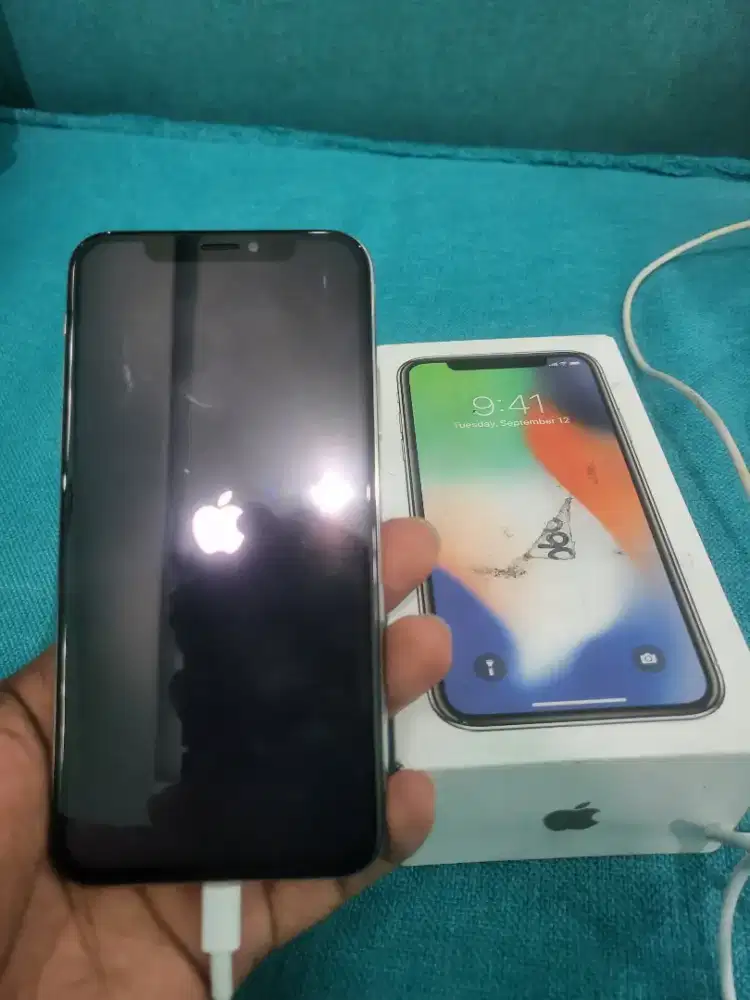 Jual cepat iphone x 64gb stack logo fullset