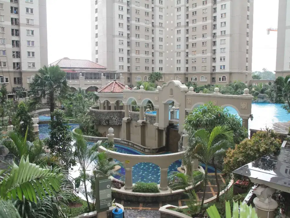 Dijual apartement Mediterania garden 1, 1 bedroom furnished lantai rendah