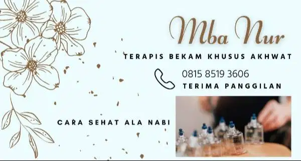 Bekam akhwat bersertifikat, terima panggilan ke rumah.