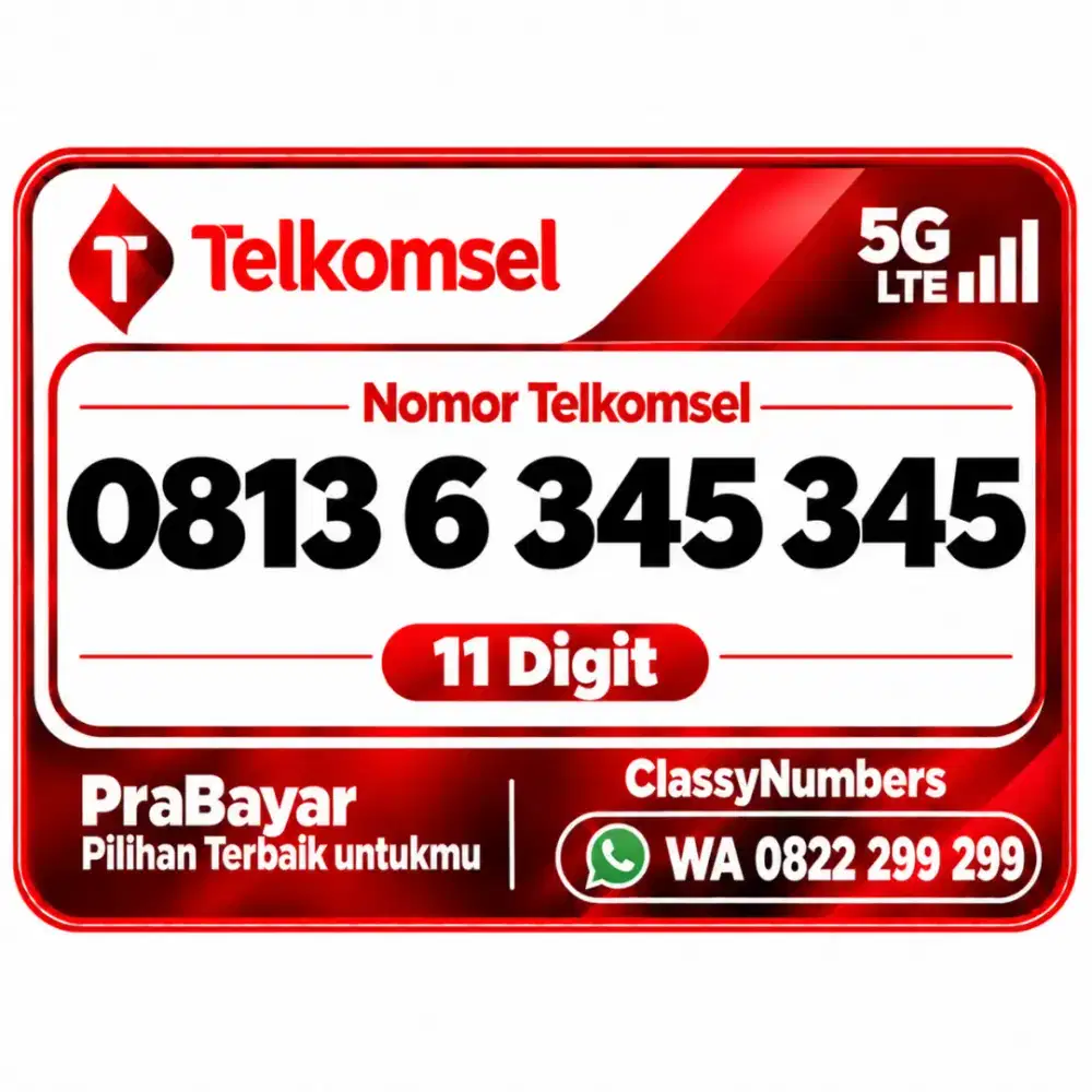 Nomor cantik 10 digit telkomsel