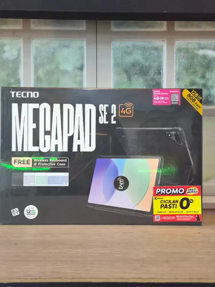 Terbaru tablet Tecno Mega pad se 2 free wireless keyboard cuma 3jutaan