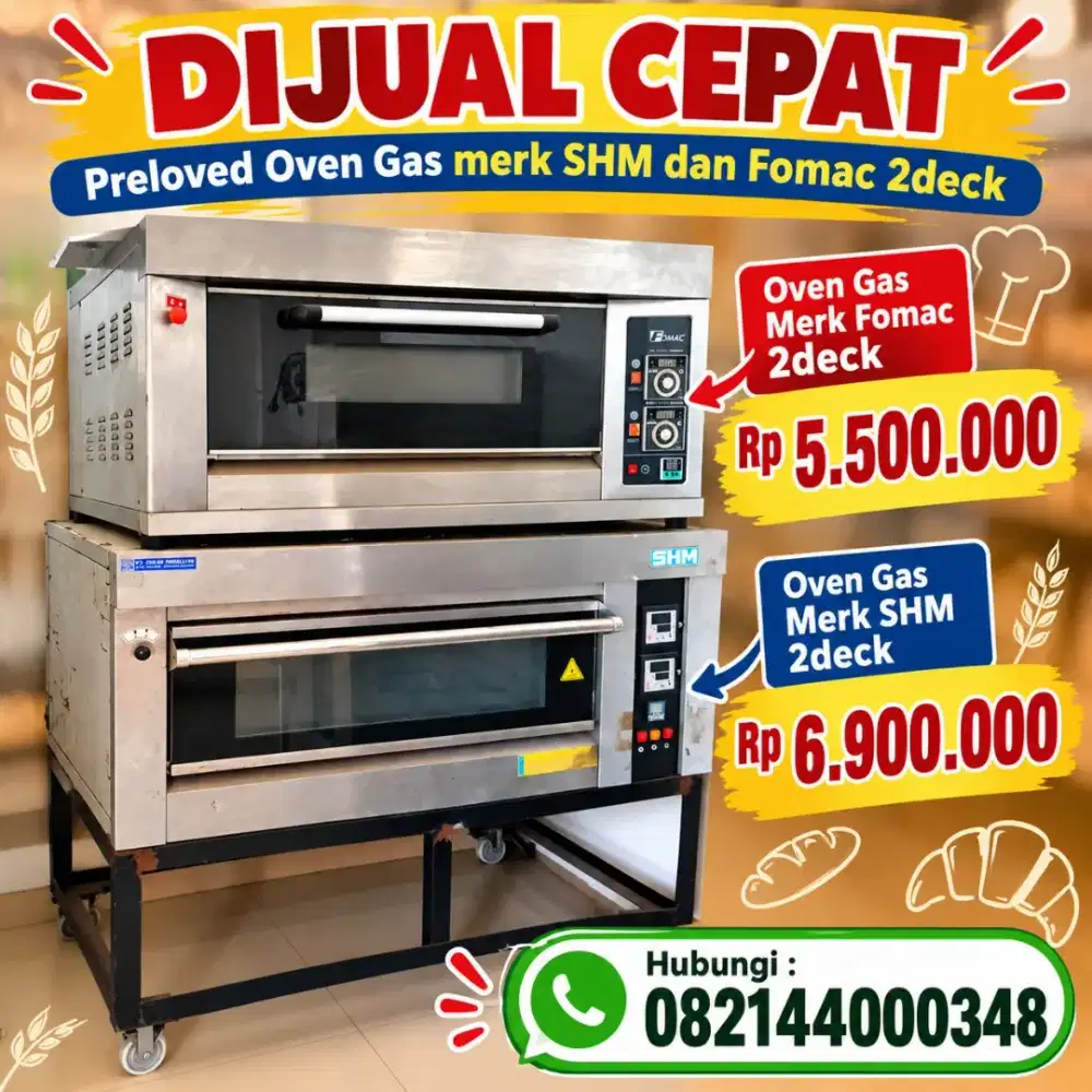 Jual Rugi Preloved Oven dan Mesin Potong Roti