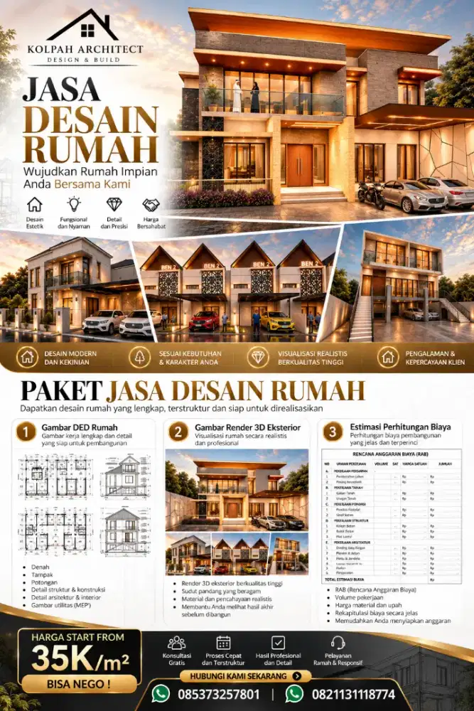 Jasa desain rumah start from 25k