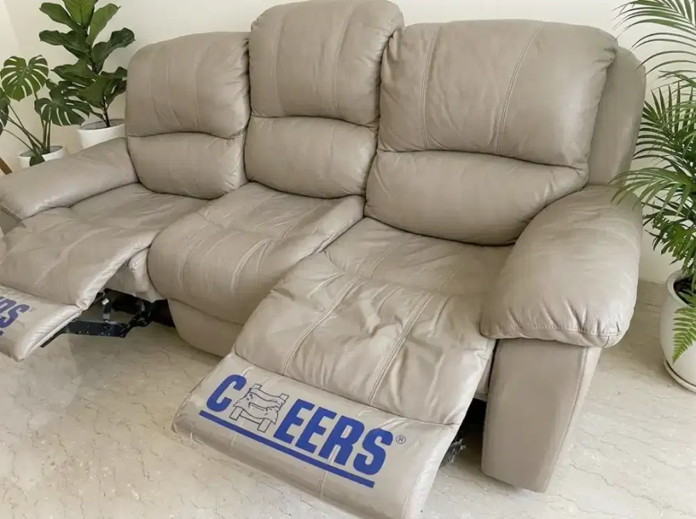 Sofa Cheers Informa Maurice Recliner 3 Seater – Latte Cream Beige