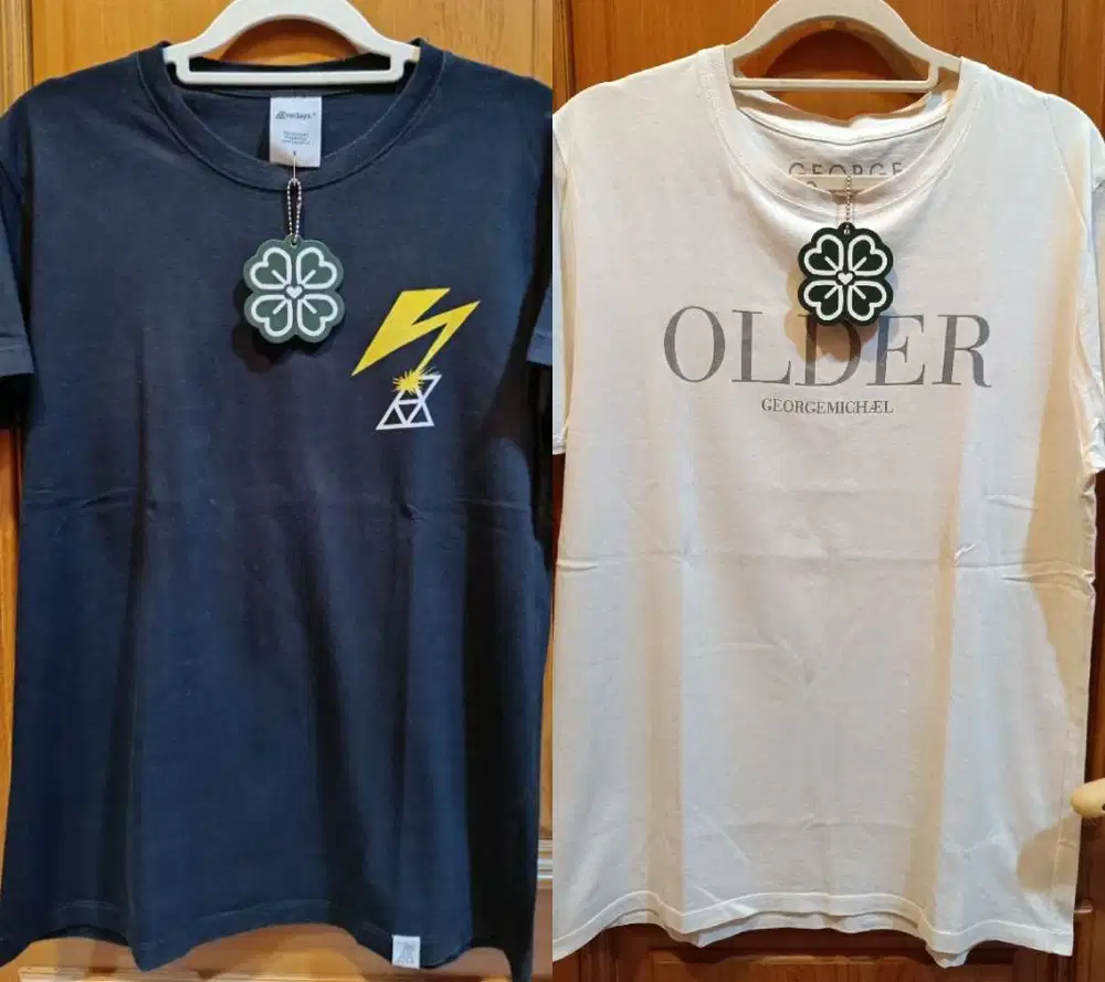 Kaos Vintage Distro Hitam Putih Polos Cotton 30S Ori Murah Buy 1 Get 1